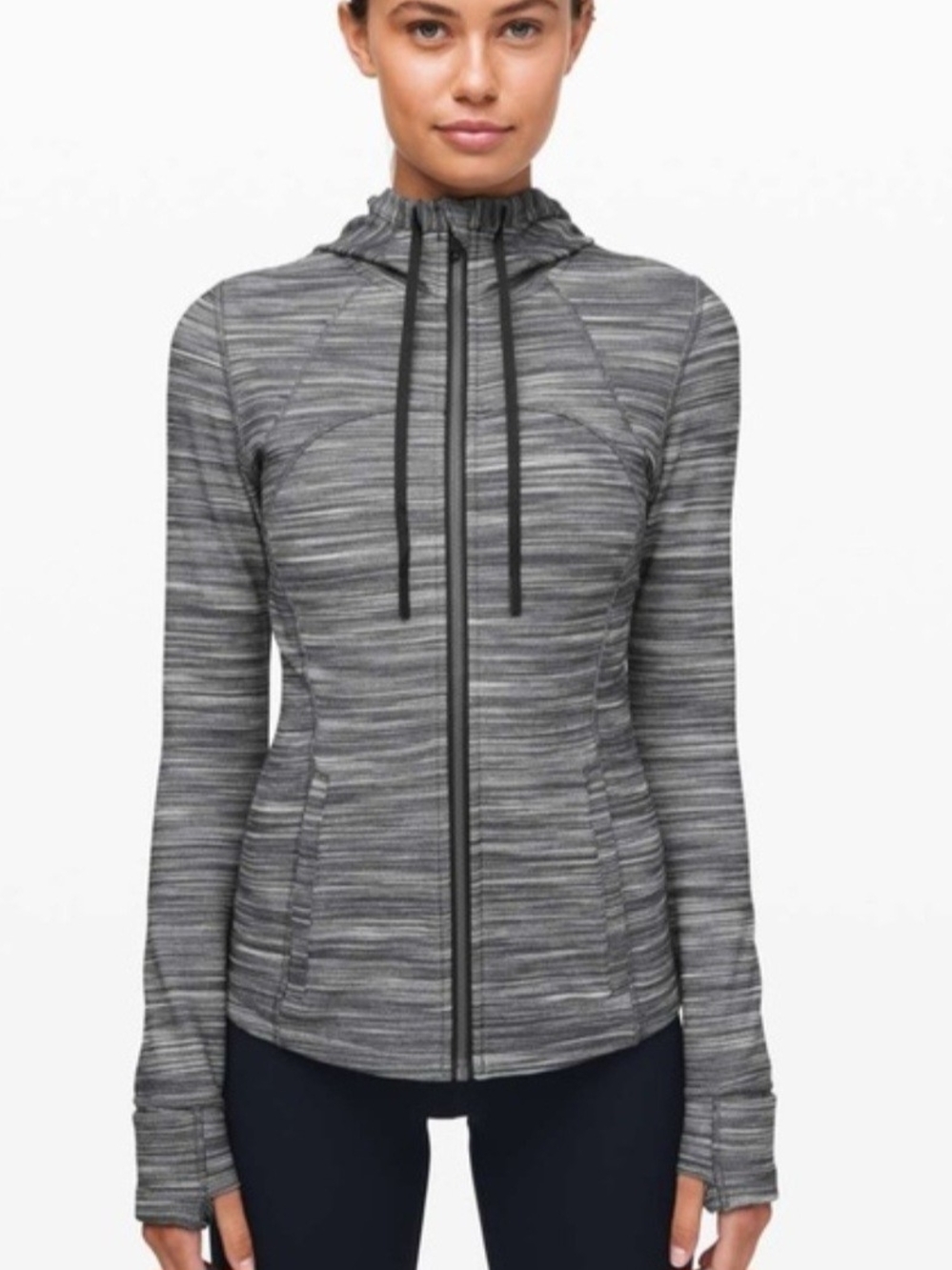 Nulu Lululemon athletica Heathered Black Gray Define Jacket Hoodie Nwot 2019 D